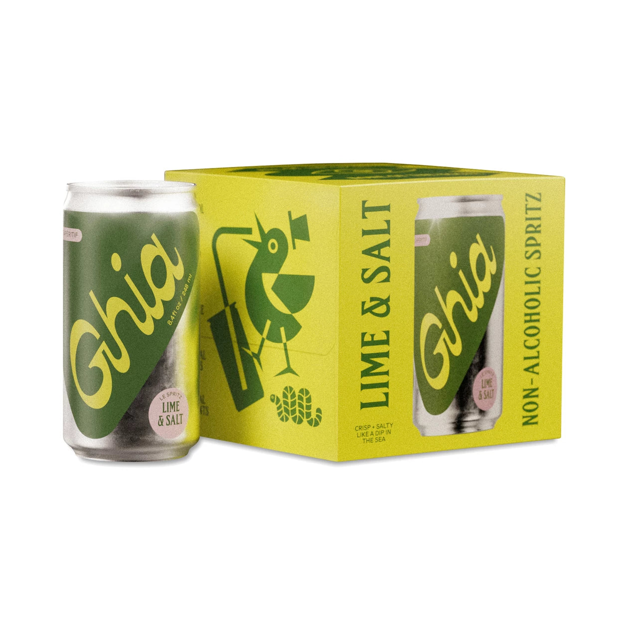 Le Spritz - Ghia Lime + Salt - 4 pack of 8.4 fl oz Single Serving Cans