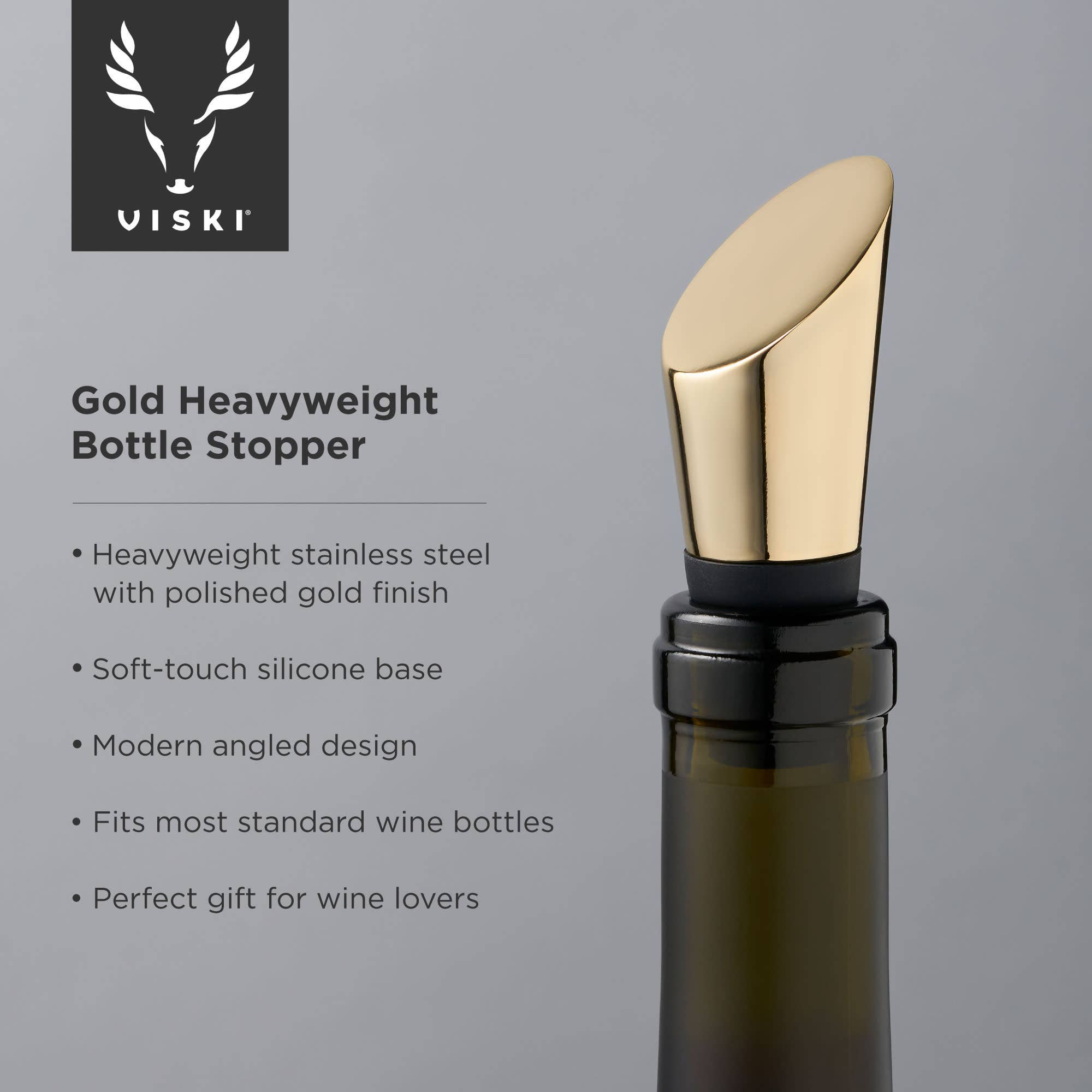 Belmont™ Gold-Plated Heavyweight Bottle Stopper