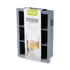 Colossal Silicone 2 inch Ice Cube Tray Gray or Red: Gray