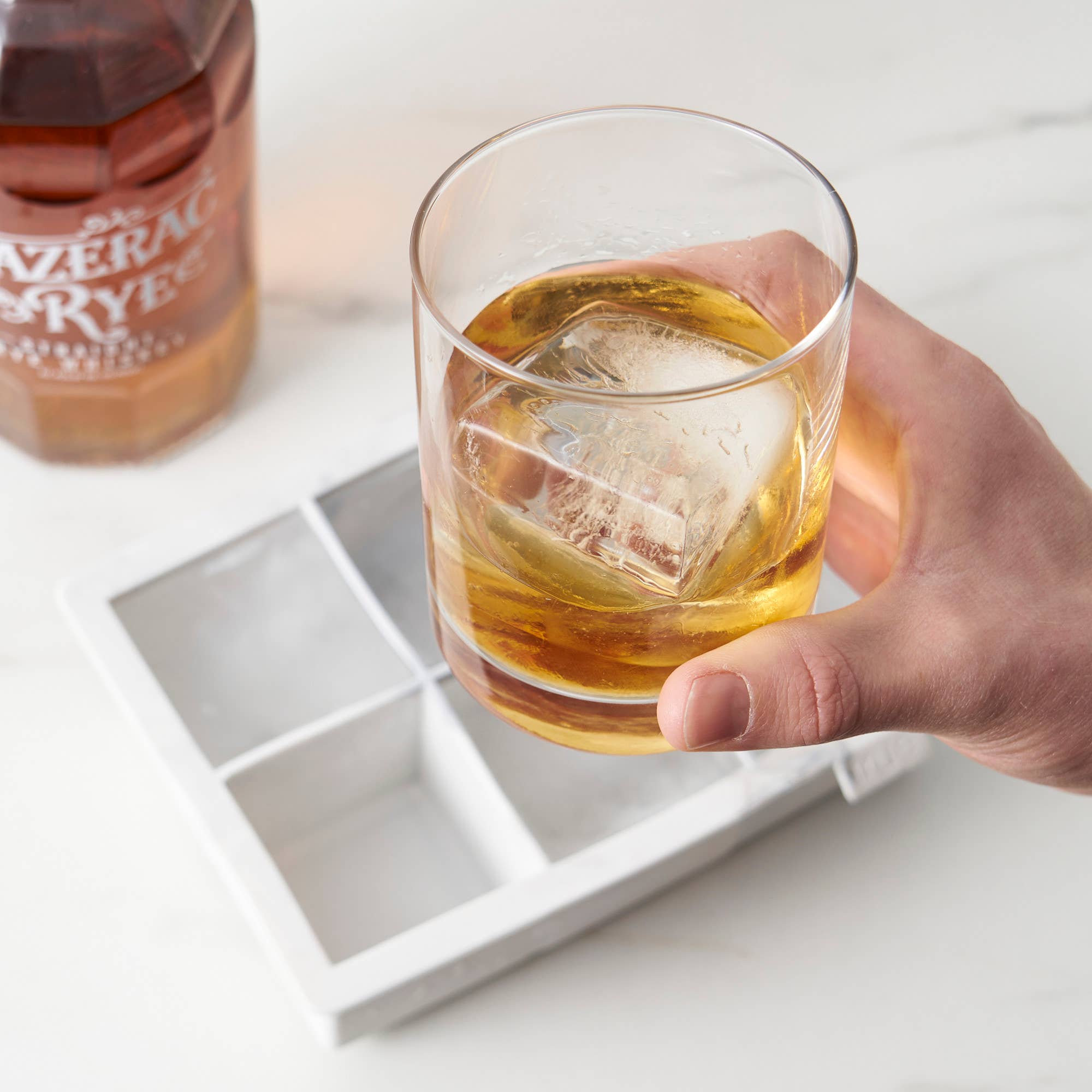Marbled Silicone 2 inch Ice Cube Tray