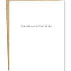 ALL PURPOSE CARD - letter press