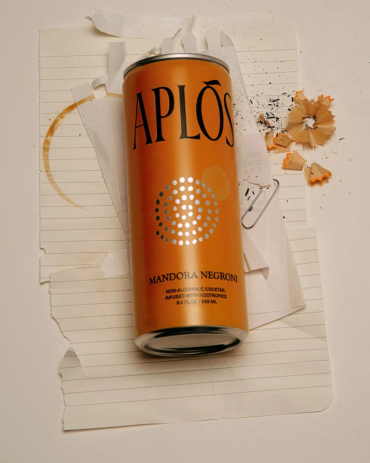 Aplós Mandora Negroni with Nootropics - 4 Pack of 8.5 fl oz Cans