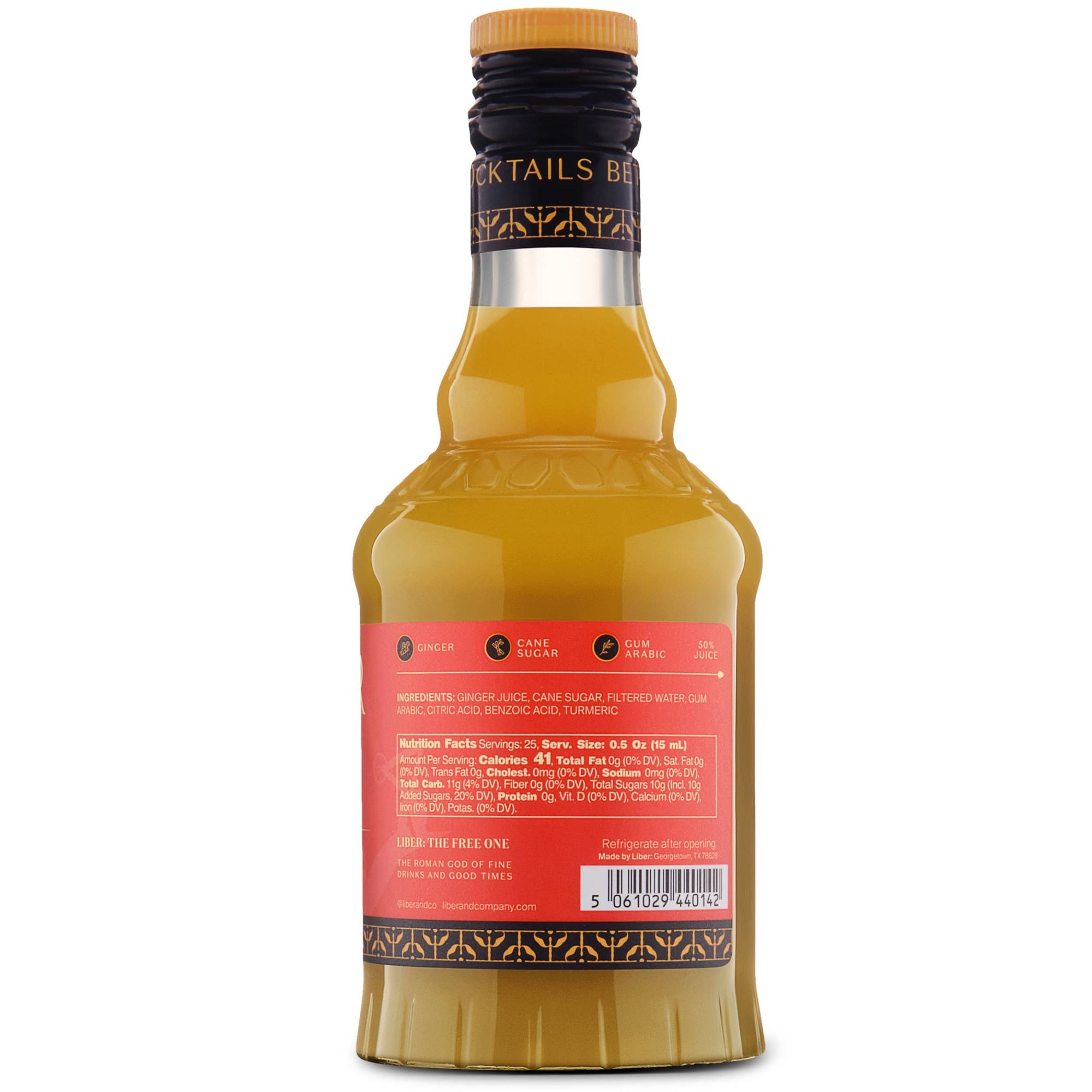 Fiery Ginger Syrup: 375 mL - Liber & Co.