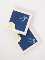 Coquette Navy Bow Cocktail Paper Beverage Napkins - Set of 20