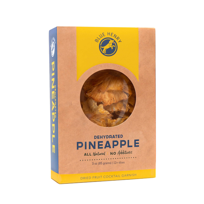 BlueHenry Dehydrated Pineapple Wheels 3 oz. Box