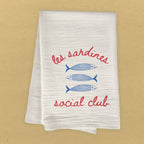 Sardine Social Club - Cotton Bar Towel: 19" X 28" (With Loop)