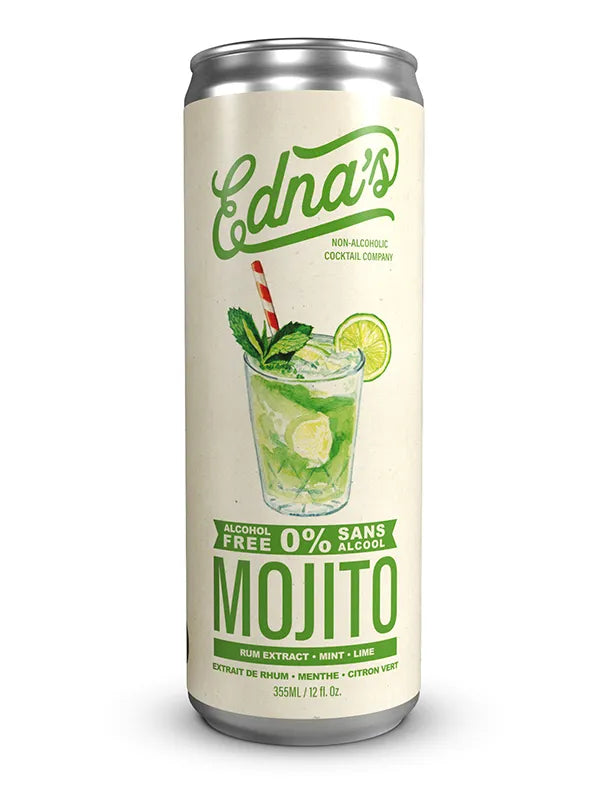 Edna's Mojito 0% Cocktail - 4 Pack