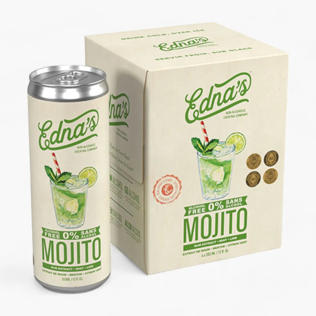 Edna's Mojito 0% Cocktail - 4 Pack