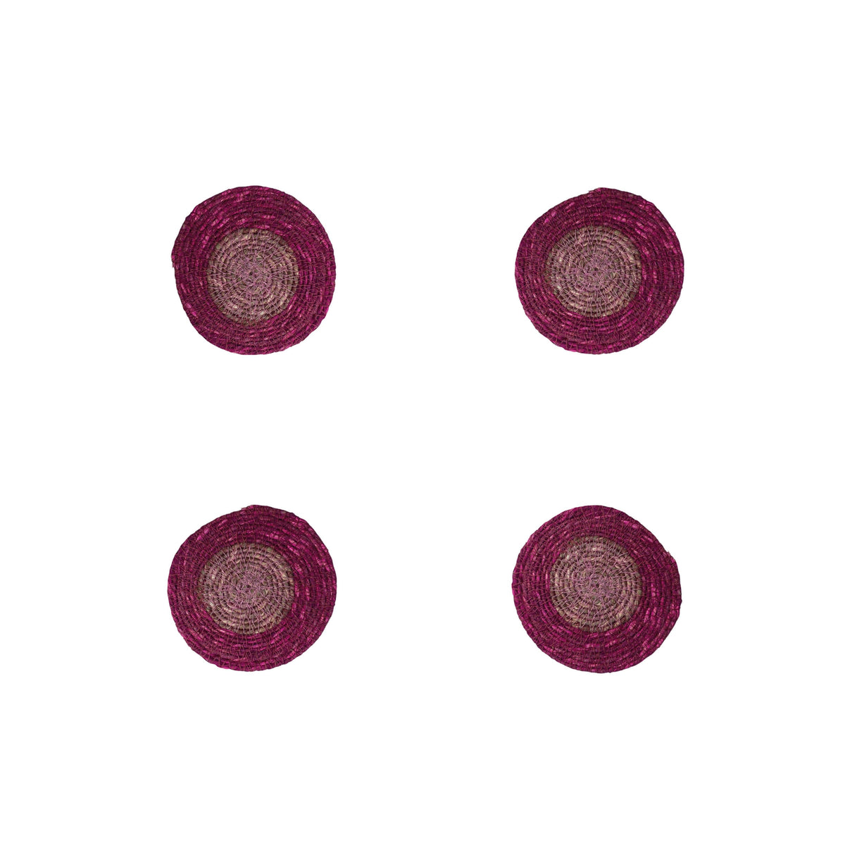 British Colour Standard Coasters Set of 4 - Guardsman Red / Venetian Pink