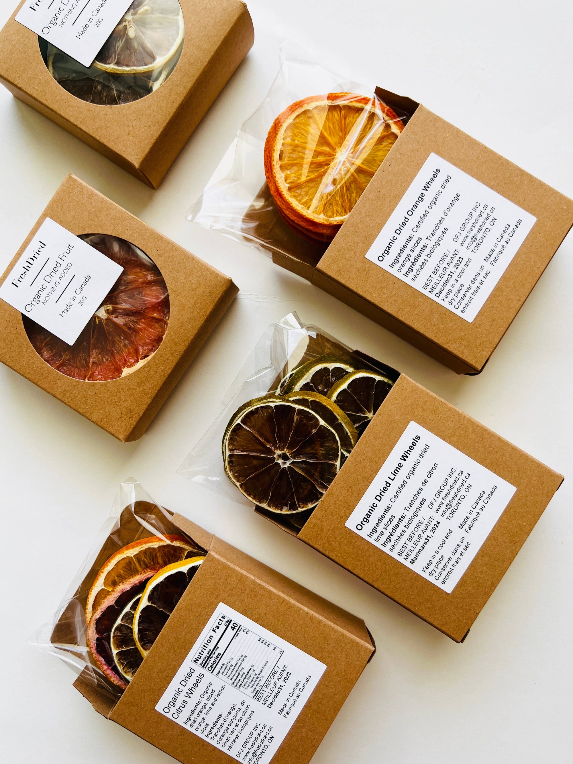 FreshDried - Cocktail Garnish -Small boxes: Grapefruit