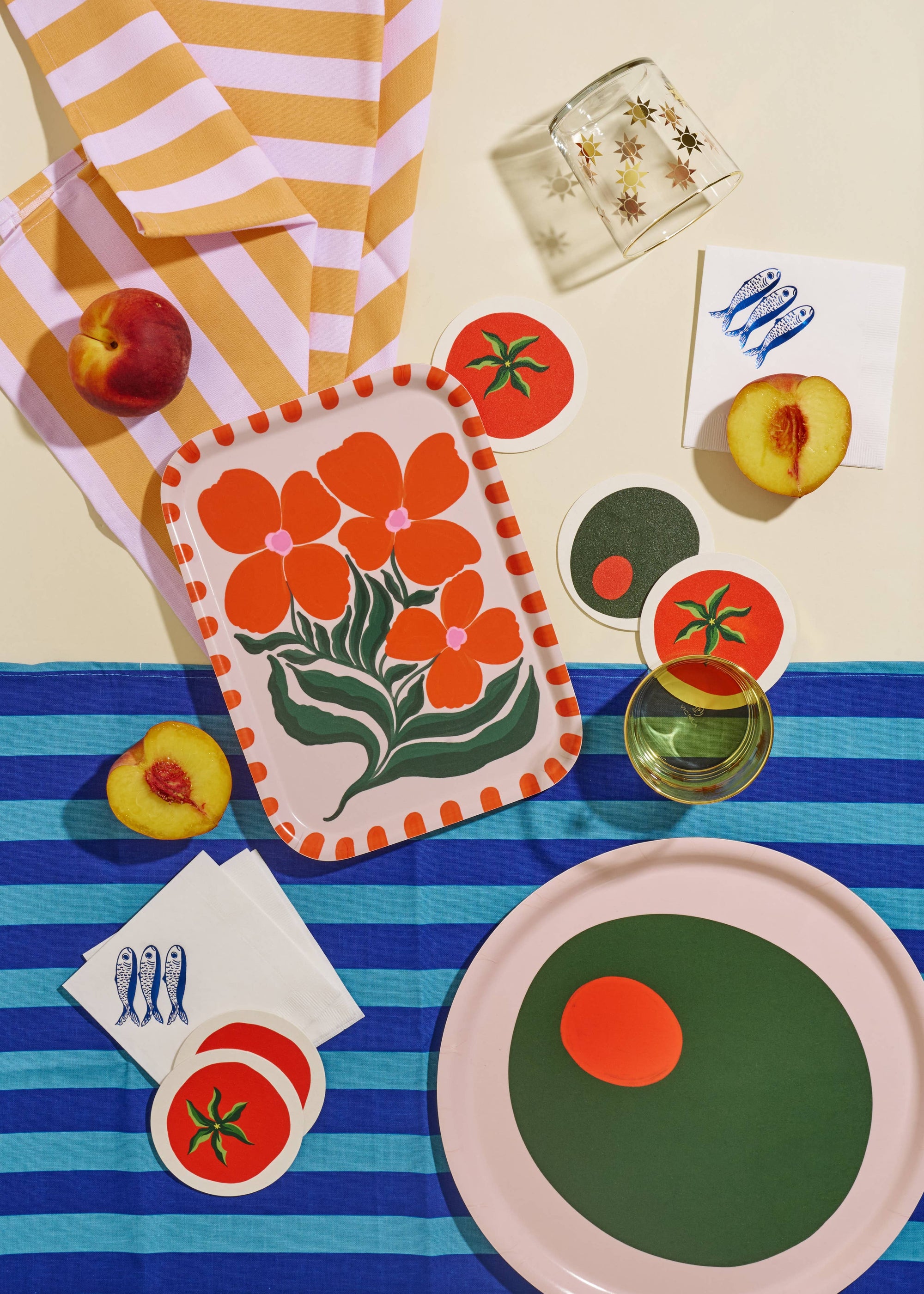 Tomato Coasters - Set of 4