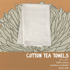 Small Batch MOXOLOGIE Cotton Tea Towel: 19" x 28" (with loop)