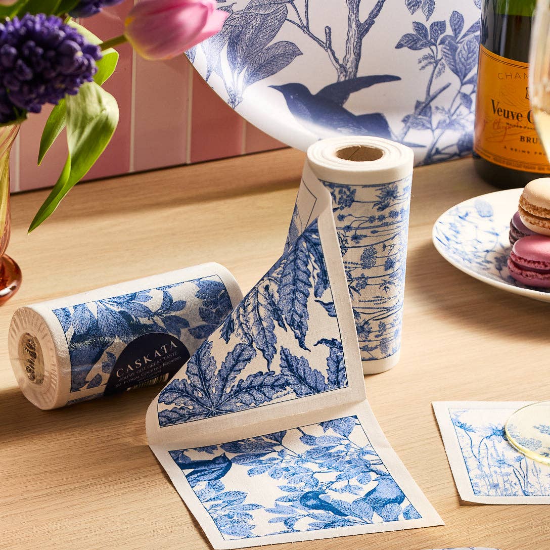 Botanical Cotton Cocktail Napkin Roll