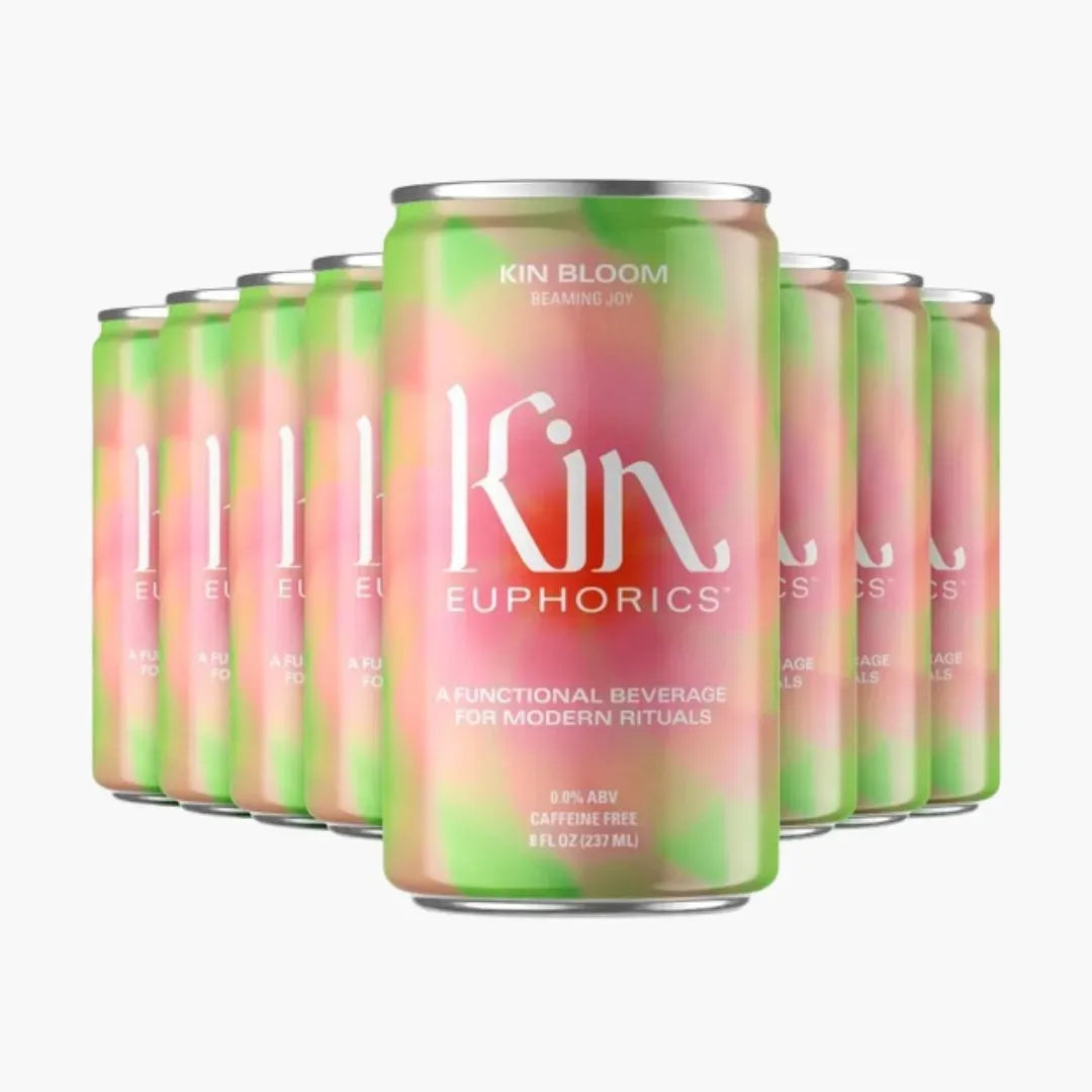 Kin Euphorics - Kin Bloom - 4 pack of 8 fl oz Single Serving Cans