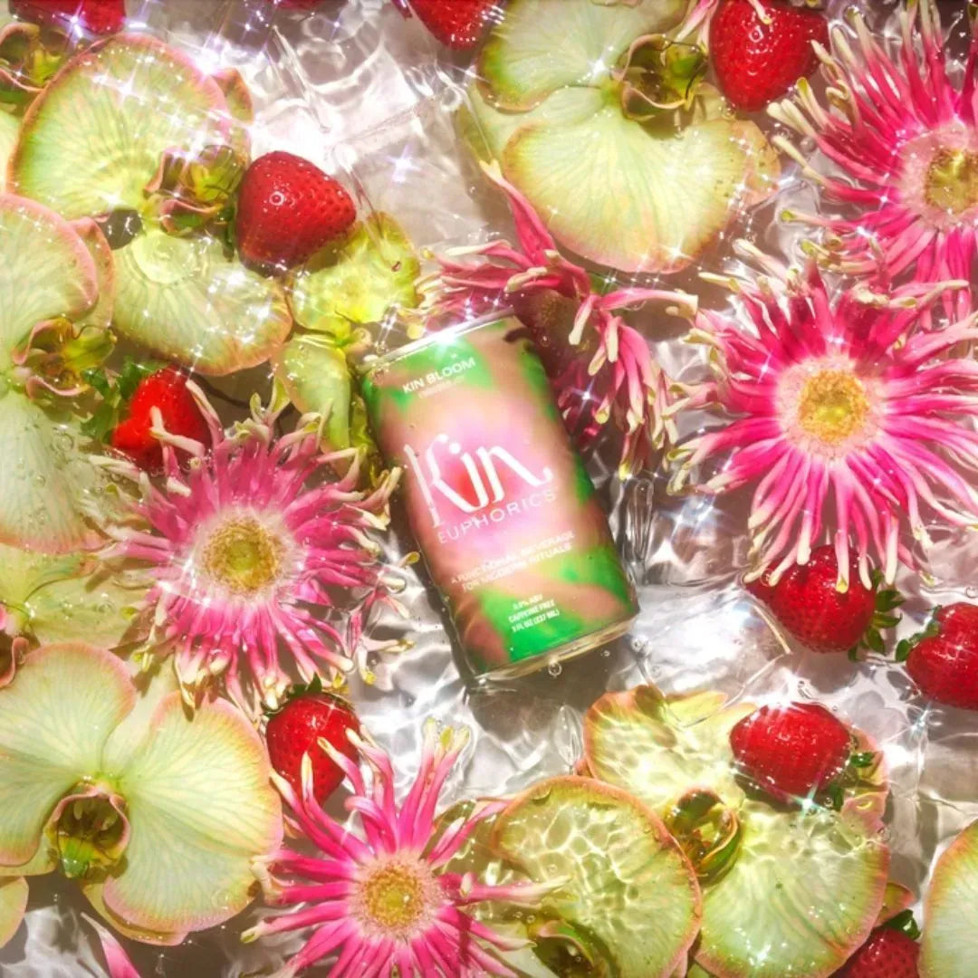 Kin Euphorics - Kin Bloom - 4 pack of 8 fl oz Single Serving Cans