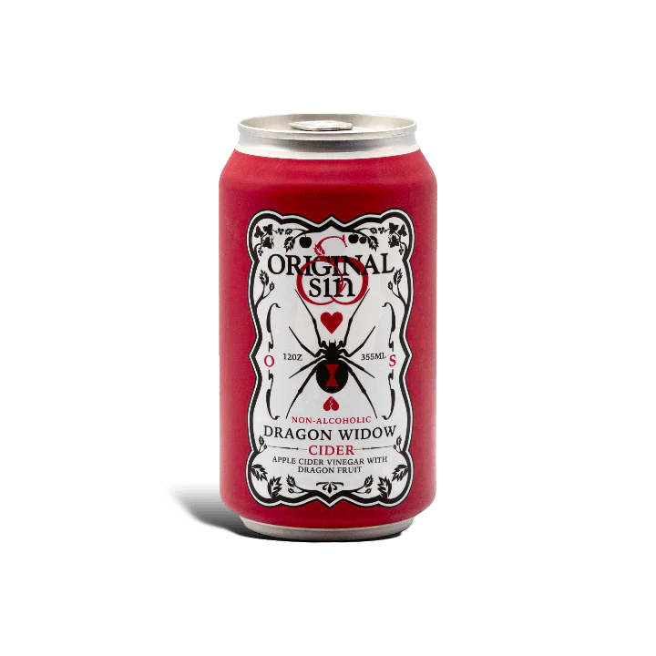 Original Sin Cider – Dragon Widow Non-Alcoholic Cider - 12oz x 6 Pack