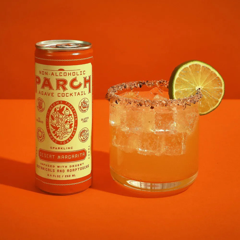 PARCH Desert Margarita Non-Alcoholic Agave Cocktail - 4 Pack - 8.4 fl oz