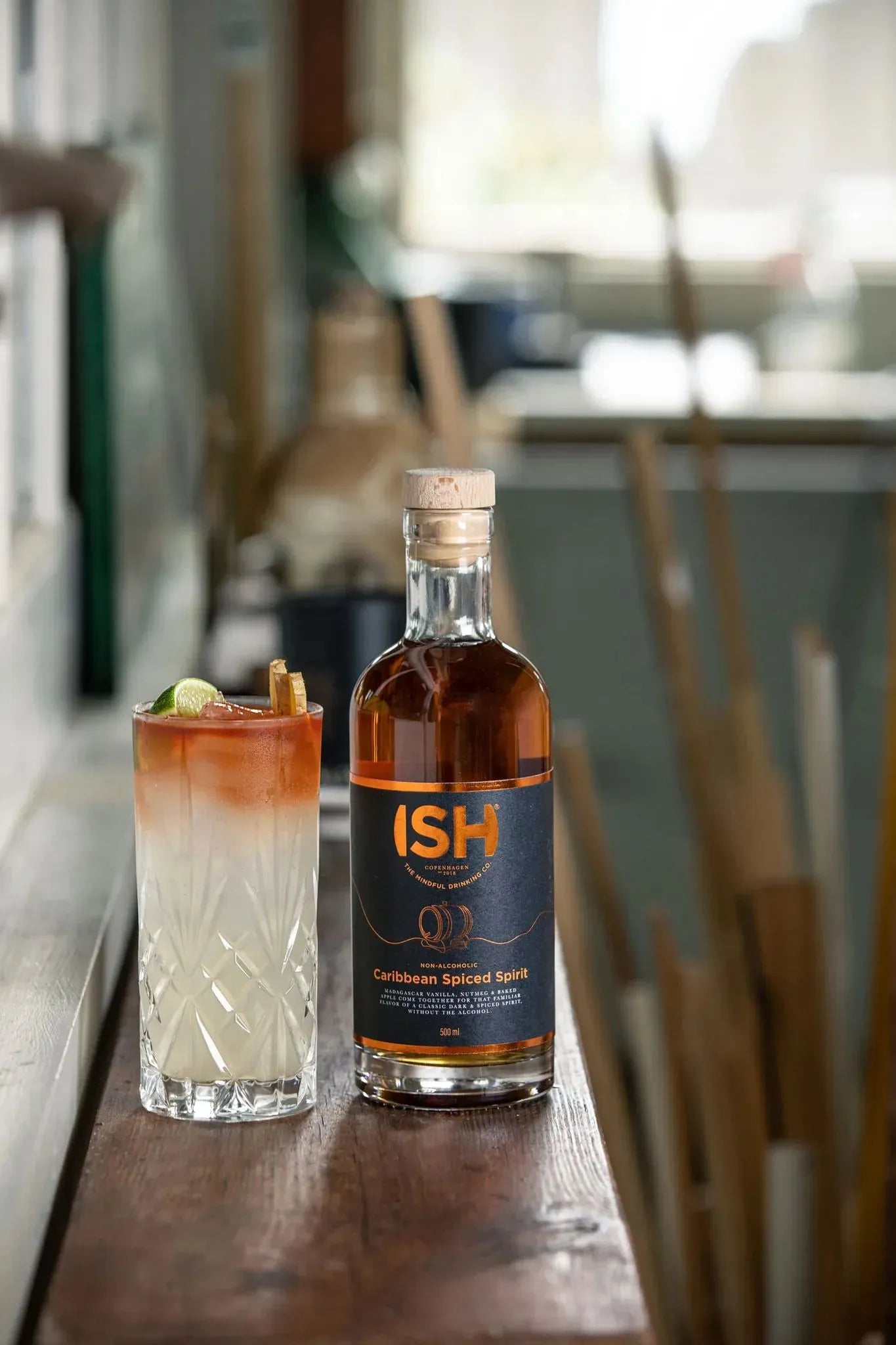 ISH Caribbean Spiced Spirit Non-Alcoholic Rum - 500mL