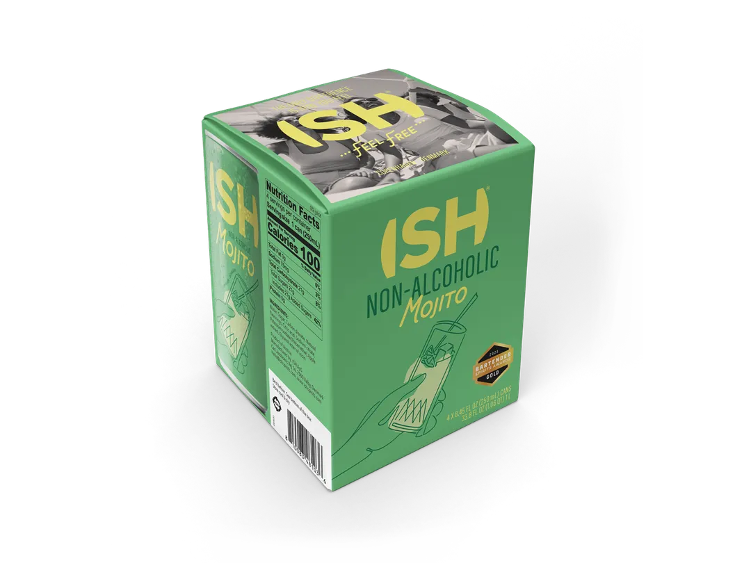 ISH Mojito Canned Cocktail - 4 pack of 8.4 fl oz. Cans