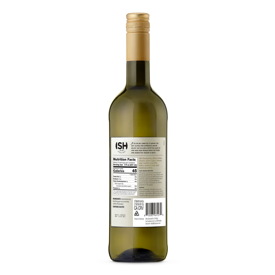 ISH Non-Alcoholic Chardonnay -750mL