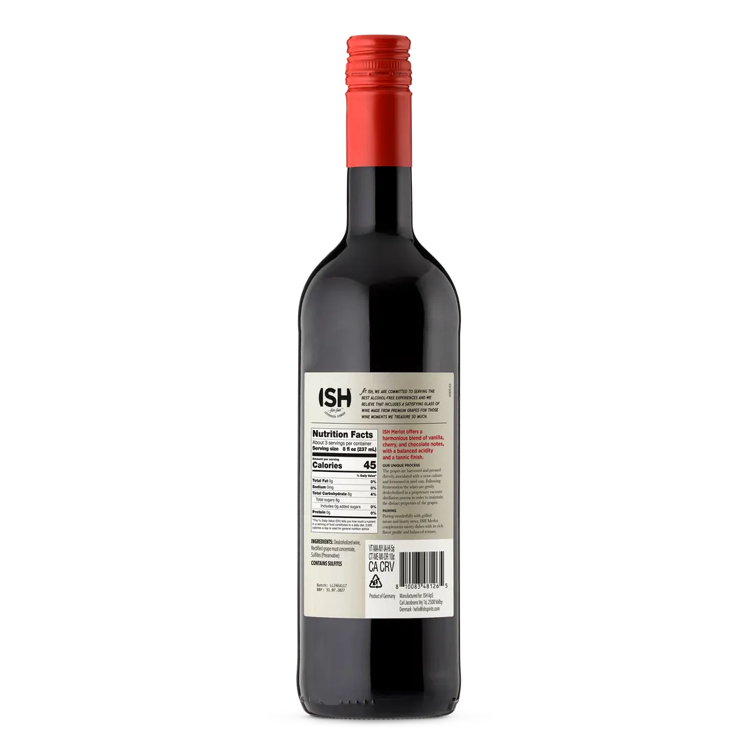 ISH Non-Alcoholic Merlot -750mL