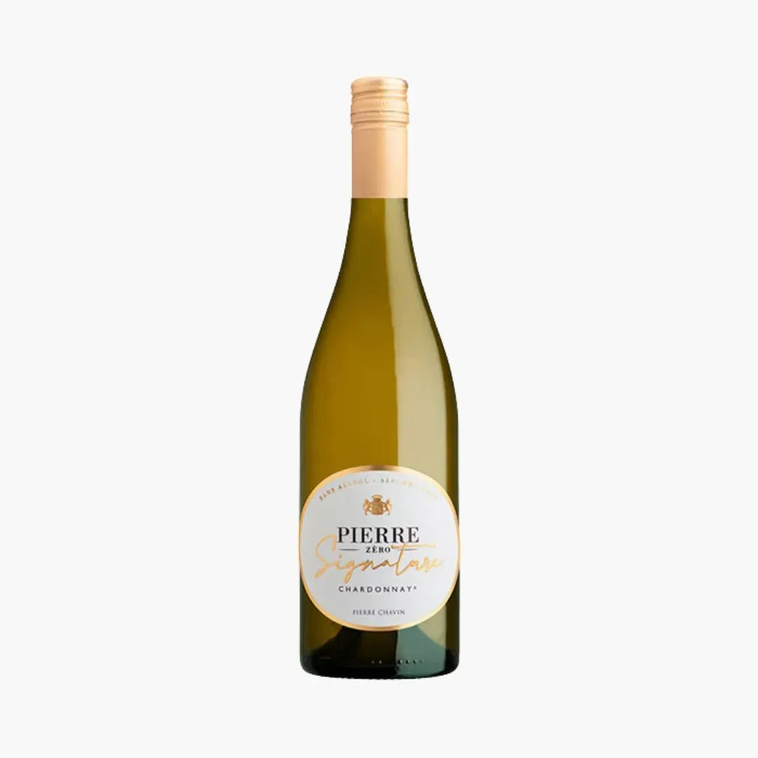 Pierre Zero Signature Chardonnay Luxury Non-Alcoholic Wine (France) -750mL