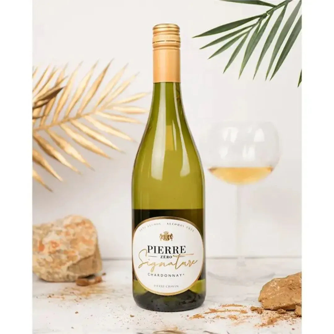 Pierre Zero Signature Chardonnay Luxury Non-Alcoholic Wine (France) -750mL