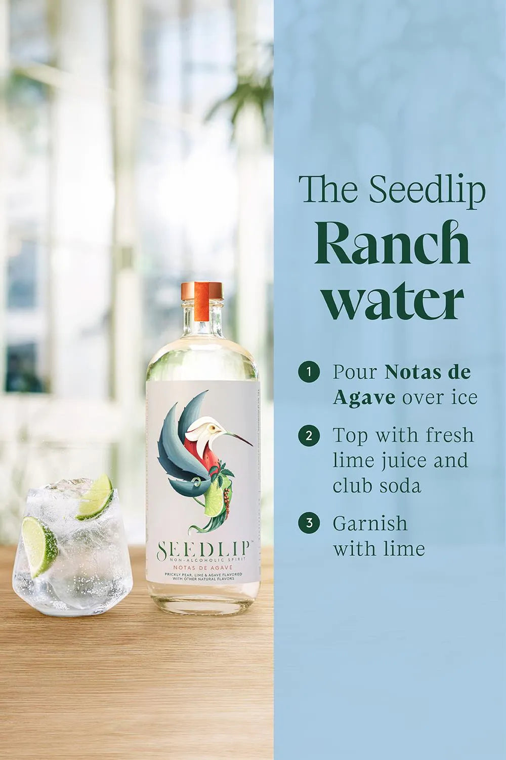 Seedlip – Notas de Agave- 23.7 fl oz / 700 mL
