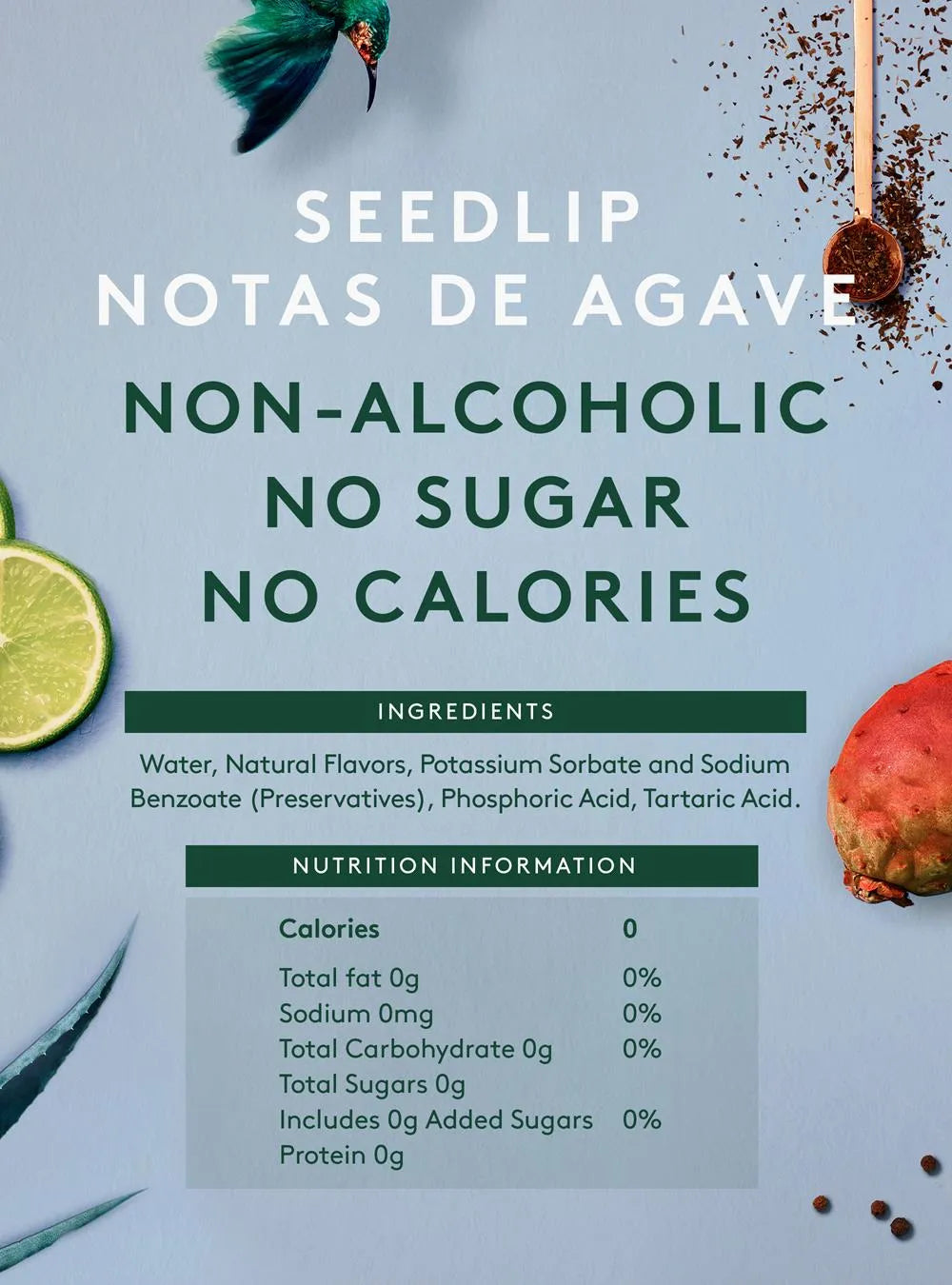 Seedlip – Notas de Agave- 23.7 fl oz / 700 mL